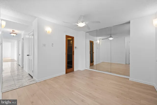 a view of a walk in closet