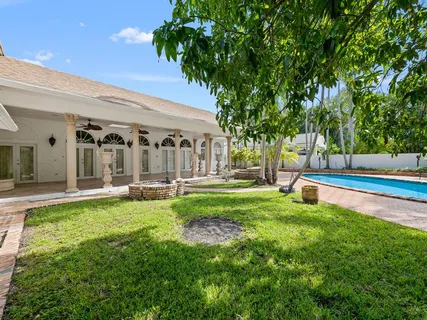 a view of a living room and a garage