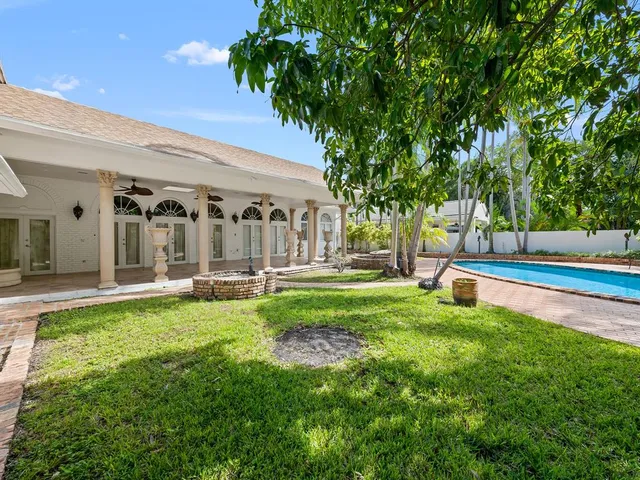 a view of a living room and a garage