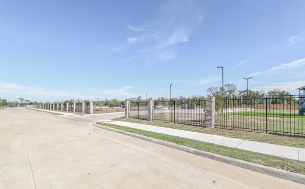 a view of a terrace with city view
