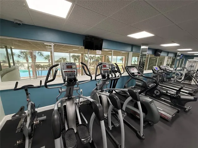 a view of an ocean with city