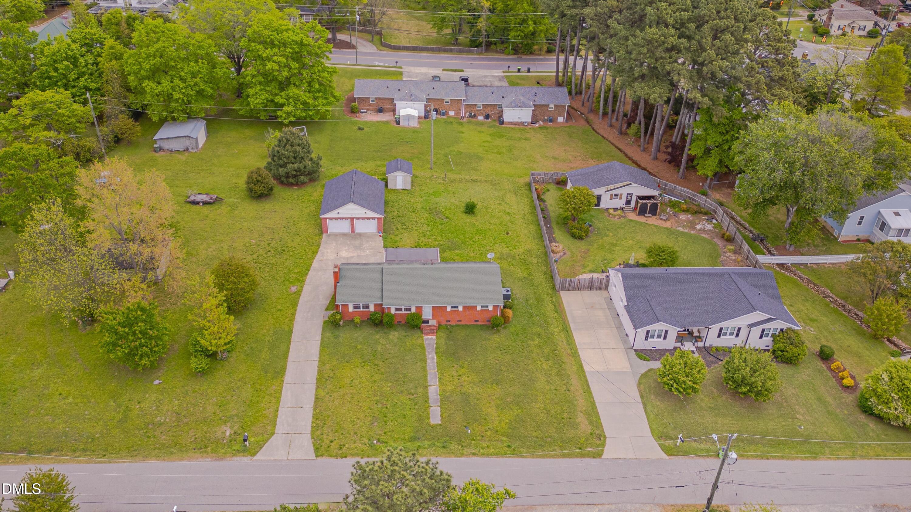 309 Culvert Street Apex, NC 27502 - Photo 11 of 15 an aerial view of a house with a swimming pool