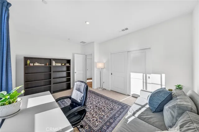 a room with a bed and a couch