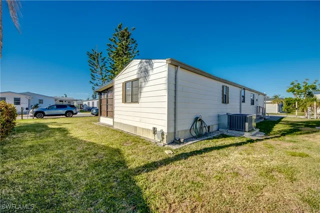 a house view with a garden space