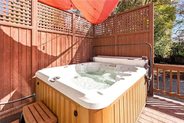 a view of a roof deck