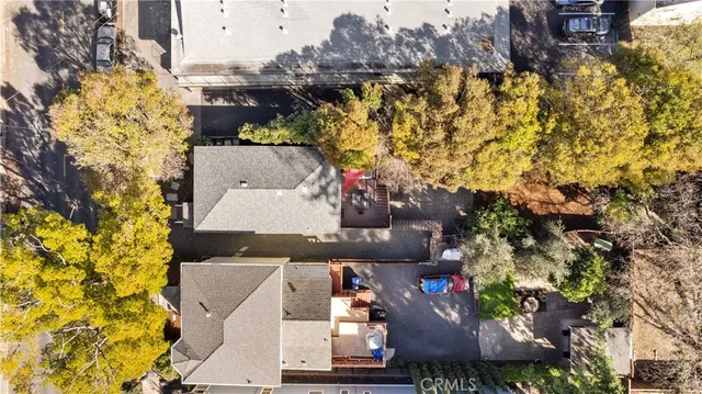 a view of city and mountain
