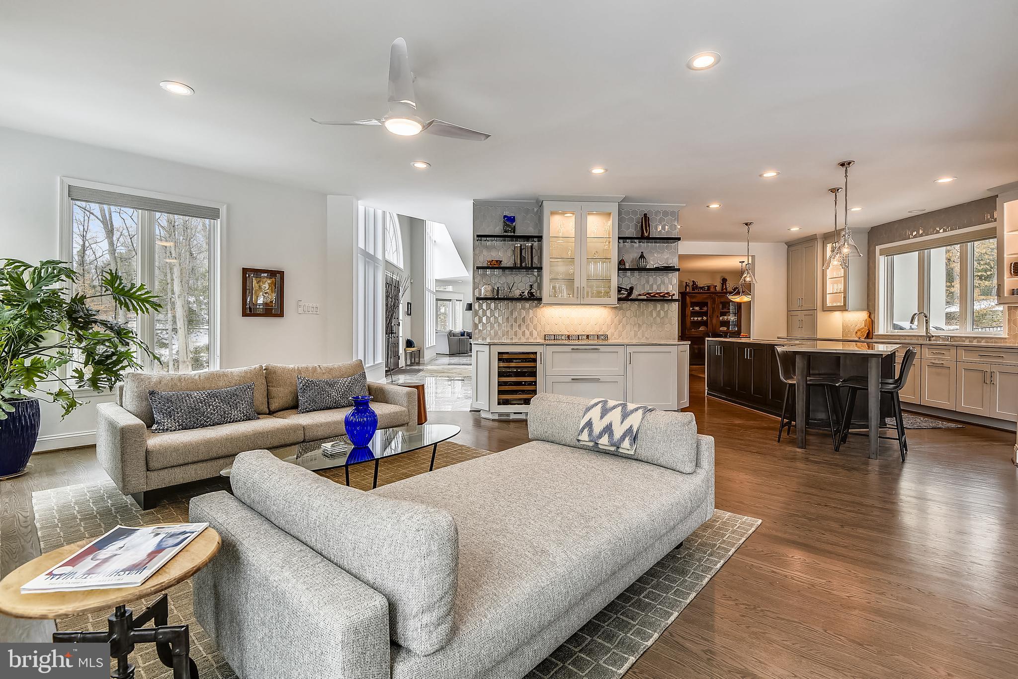 8907 Burdette Road Bethesda, MD 20817 - Photo 15 of 48 Family Room Opens to Chef's Kitchen