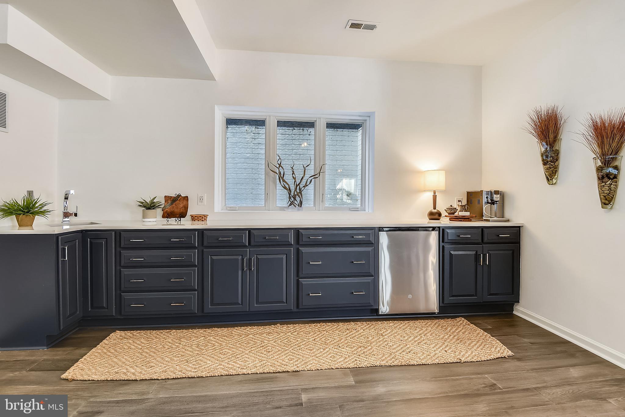 8907 Burdette Road Bethesda, MD 20817 - Photo 43 of 48 Large Wet Bar w/ Beverage Fridge