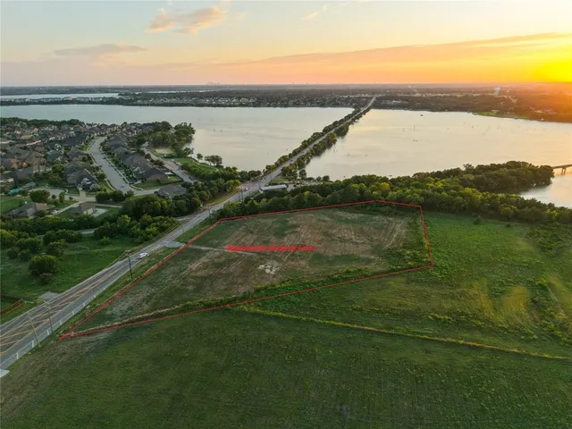 a view of a lake with a mountain in the background