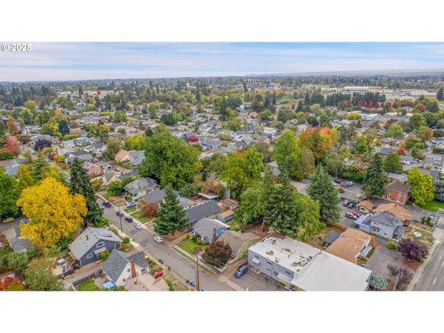 a view of city and mountain
