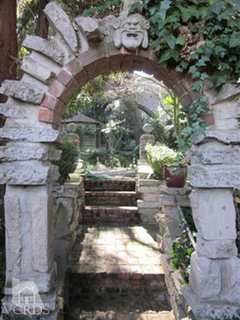 212 Dirt Road Lake Sherwood, CA 91361 - Photo 18 of 41 a view of a yard with a fountain