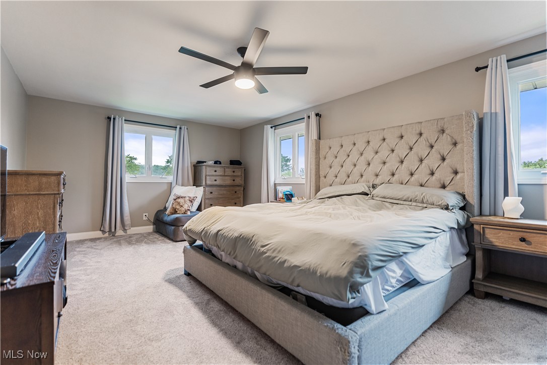 594 Long Ridge Drive Independence, OH 44131 - Photo 20 of 36 Bedroom with carpet floors, baseboards, and a ceiling fan