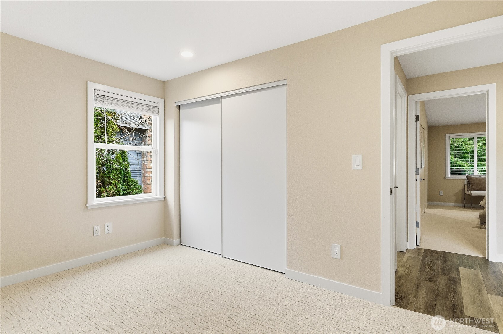 18217 152nd Avenue Southeast Renton, WA 98058 - Photo 18 of 30 an empty room with windows and closet
