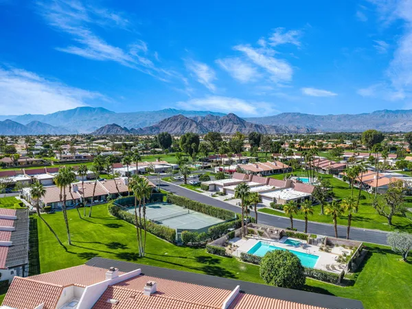 a view of a city with a lake view