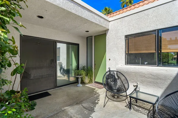 a house with a outdoor space