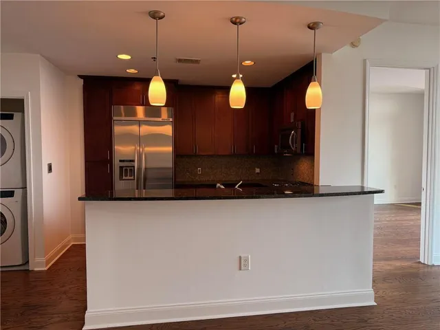 a view of a electric appliances in a room