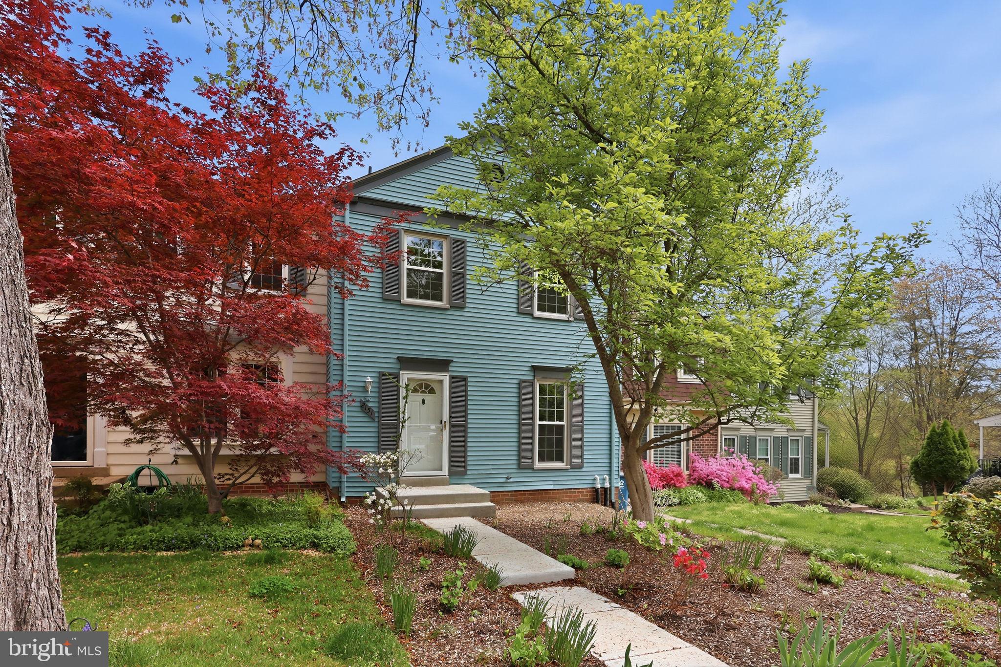 Freshly painted with a beautiful magnolia tree