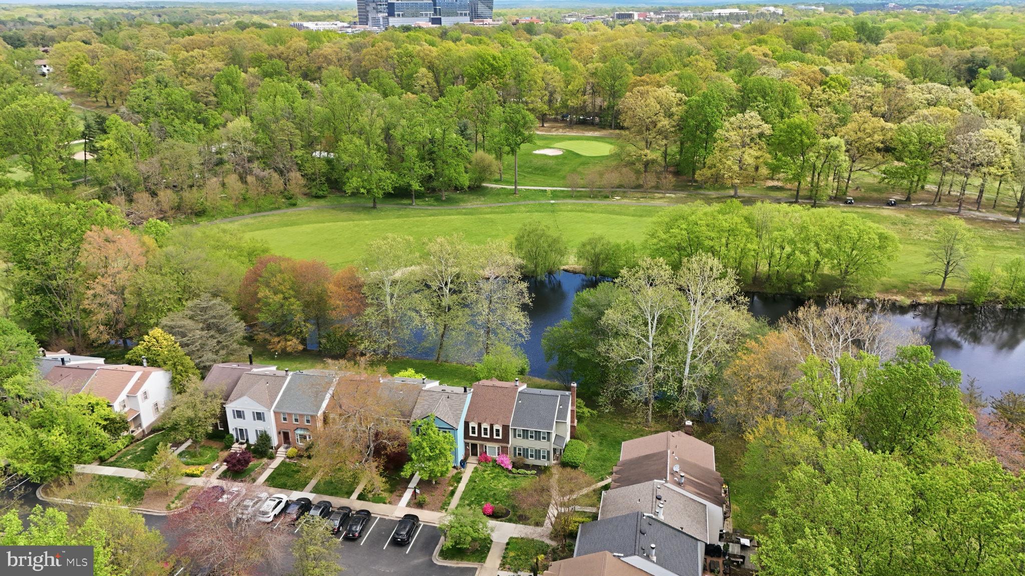 2151 Greenkeepers Court Reston, VA 20191 - Photo 3 of 44 Beyond the pond is the golf course