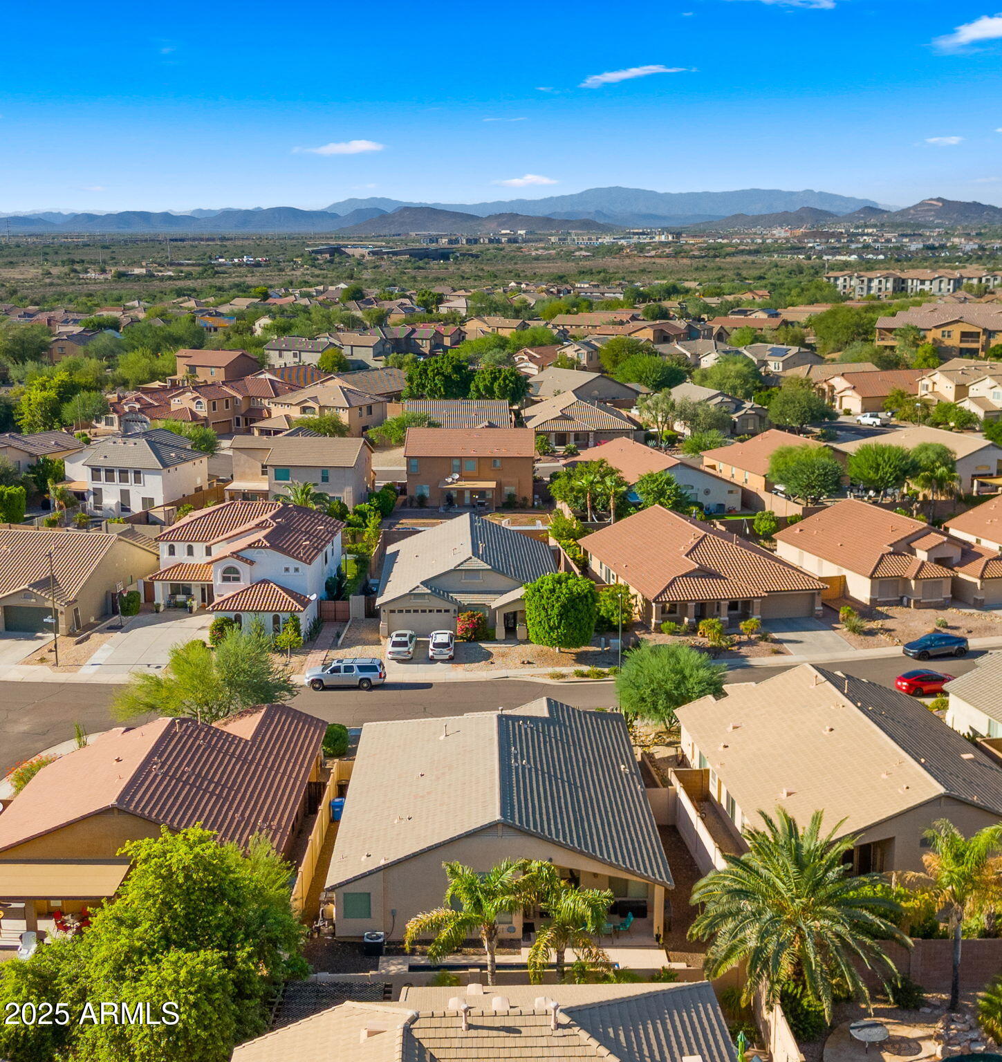 2215 West Peak View Road Phoenix, AZ 85085 - Photo 43 of 51 an aerial view of residential houses with outdoor space