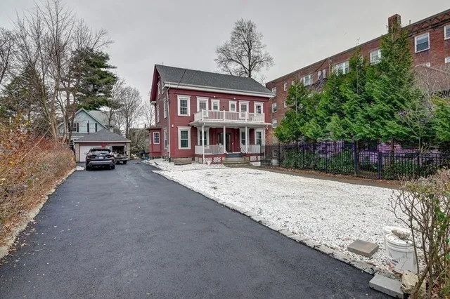 a car parked in front of building