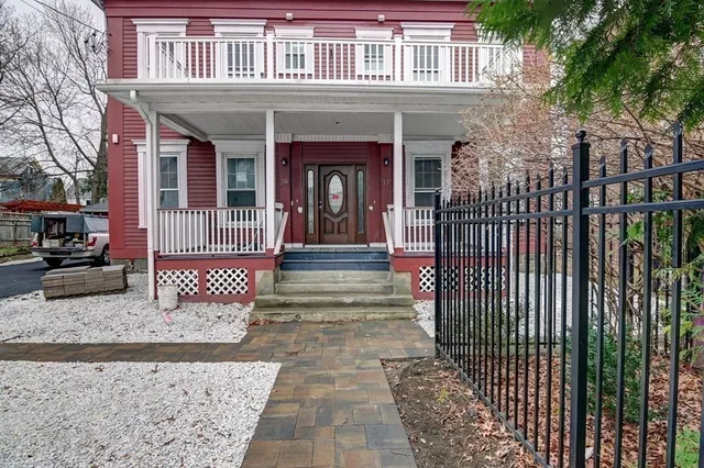 a front view of a house