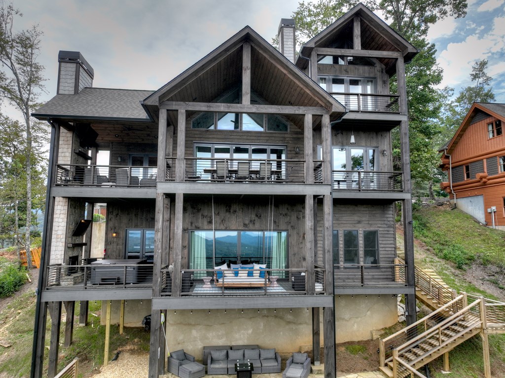 472 Overlook Drive Blue Ridge, GA 30513 - Photo 64 of 70 a view of house with swimming pool and furniture