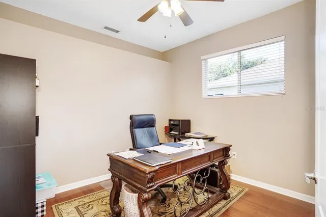 a room with a stove and a window