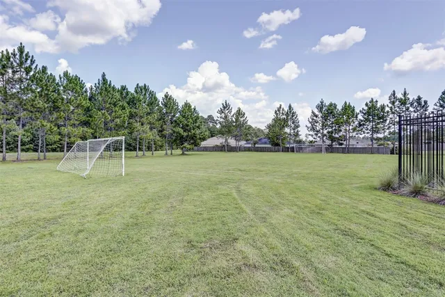 a view of outdoor space with seating