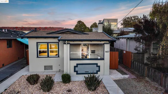 a front view of a house