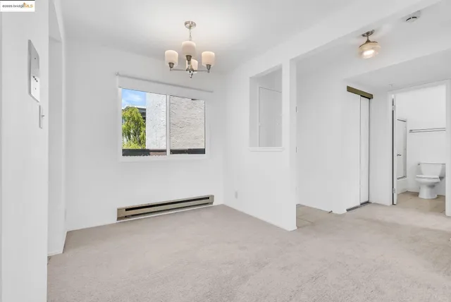 a view of a chandelier in a room