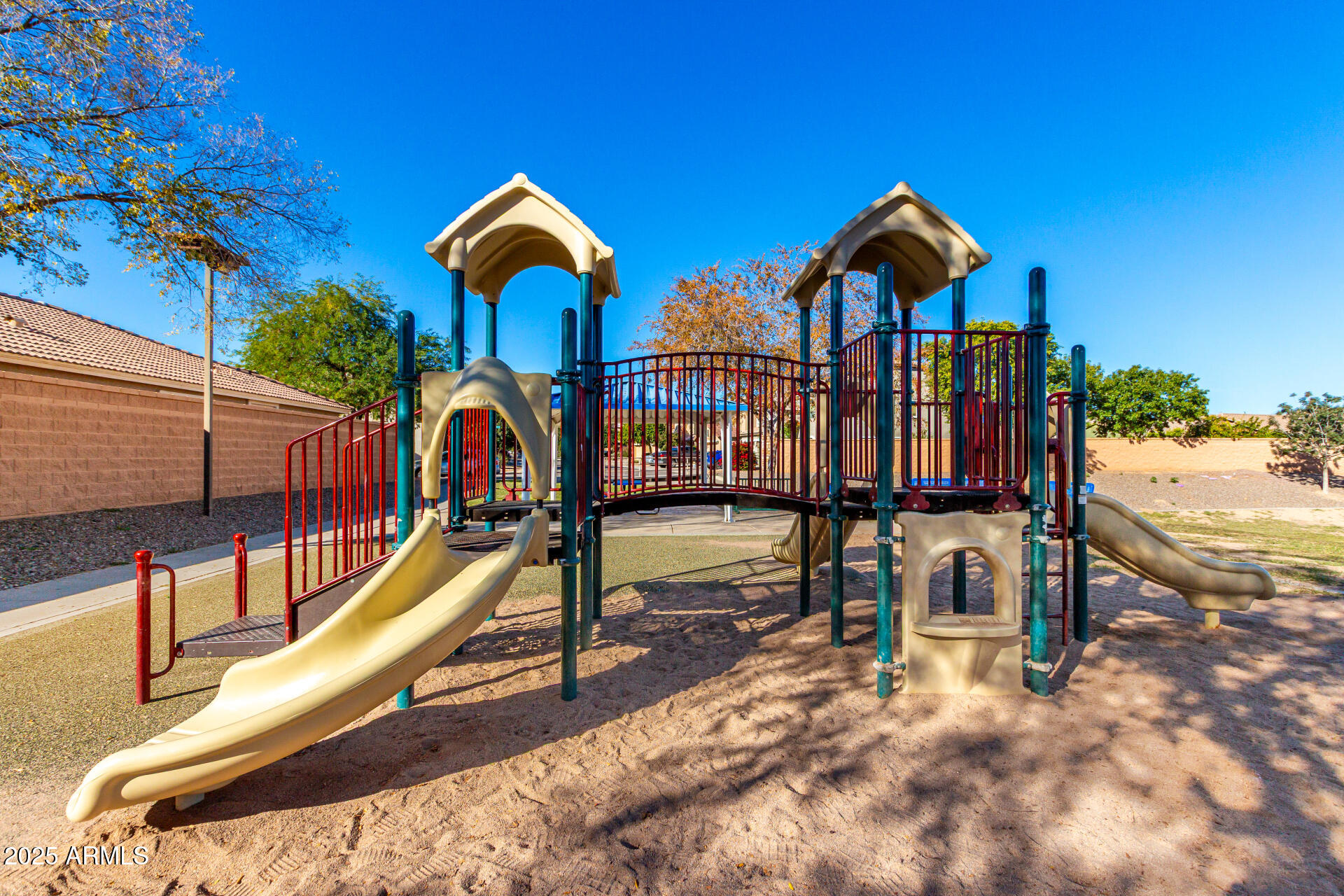 4170 West South Butte Road San Tan Valley, AZ 85144 - Photo 34 of 47 a view of swimming pool with a backyard and slide