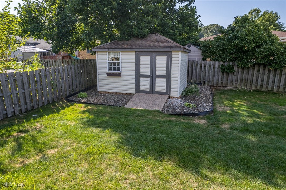 5611 Ralston Drive Parma, OH 44129 - Photo 36 of 39 View of shed featuring a fenced backyard