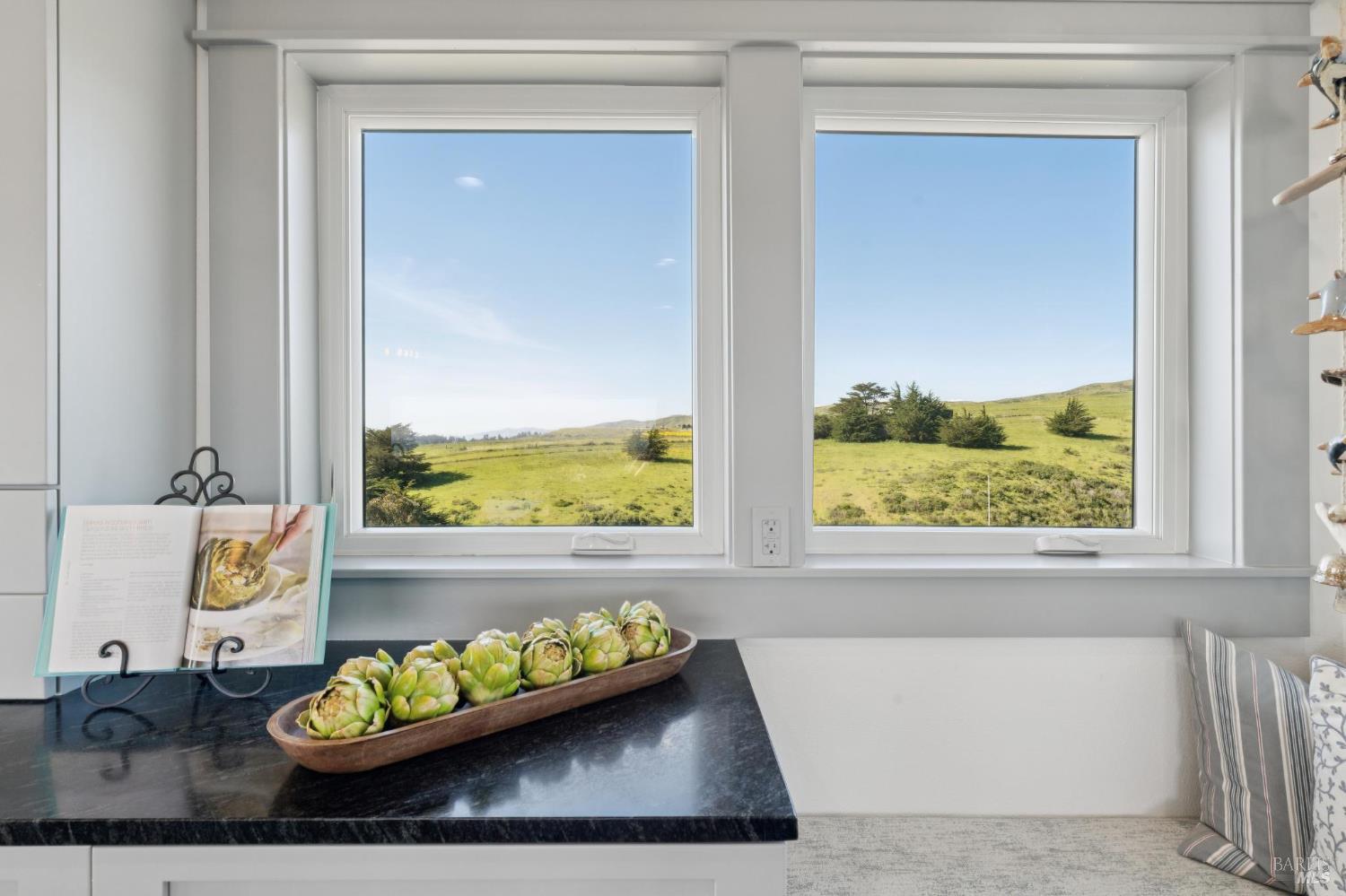88 Cypress Loop Bodega Bay, CA 94923 - Photo 47 of 88 Picturesque views from the kitchen windows overlooking the rolling hills behind the home.