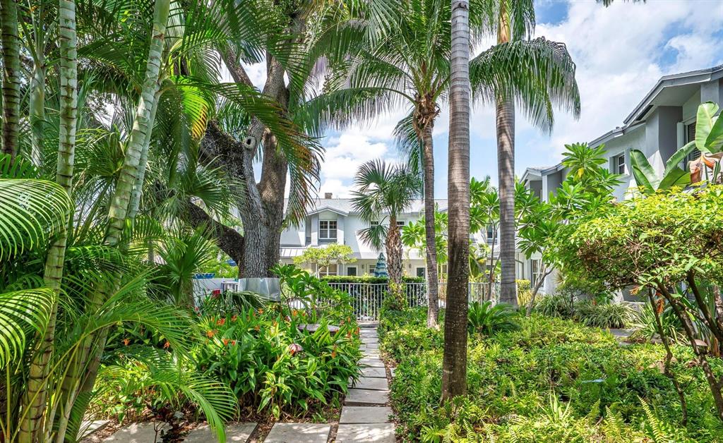 801 Southeast 16th Court, Unit 11 Fort Lauderdale, FL 33316 - Photo 45 of 49 Lush Gardens surround Swimming Pool