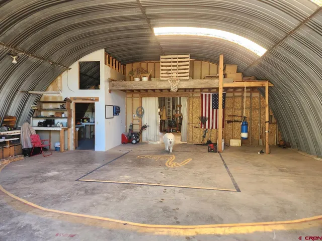 a view of a building with door