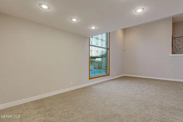 a view of an empty room