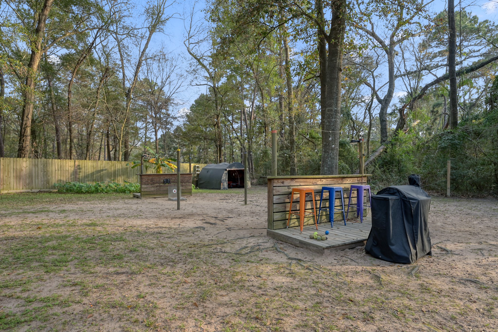 14363 Shepard Hill Road Willis, TX 77318 - Photo 19 of 28 a view of a dinning room with trees