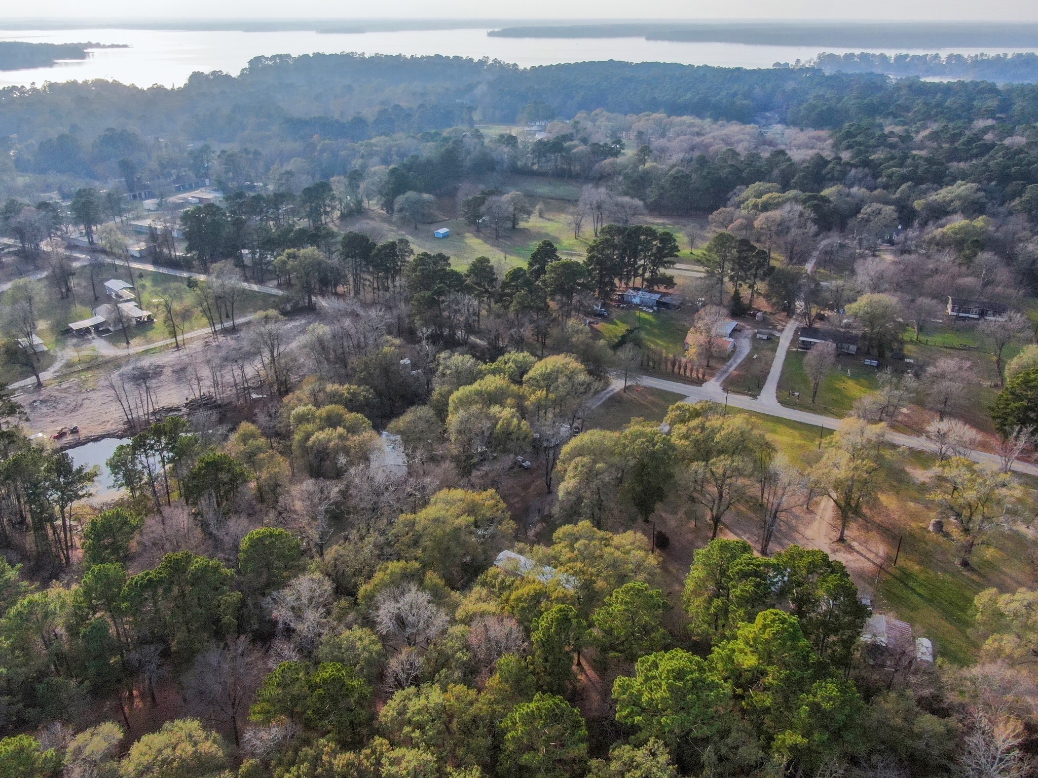 14363 Shepard Hill Road Willis, TX 77318 - Photo 26 of 28 an aerial view of residential house and green space