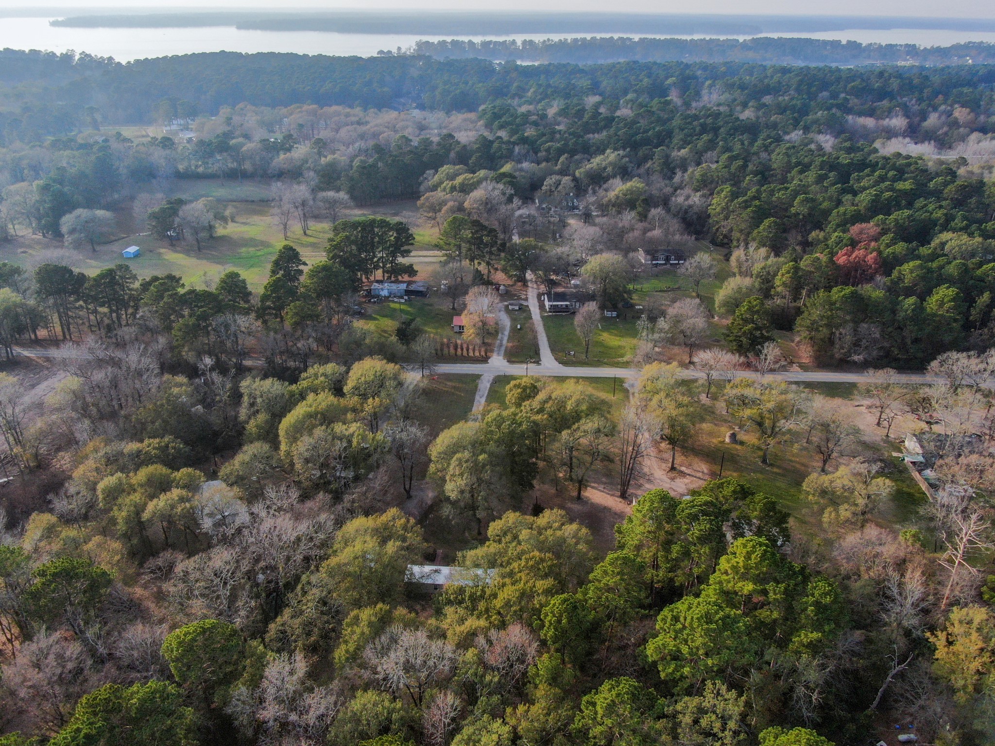 14363 Shepard Hill Road Willis, TX 77318 - Photo 28 of 28 an aerial view of residential house with green space