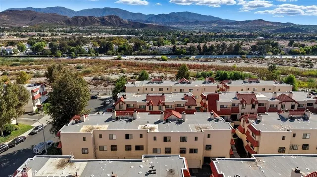 a view of lake and mountain