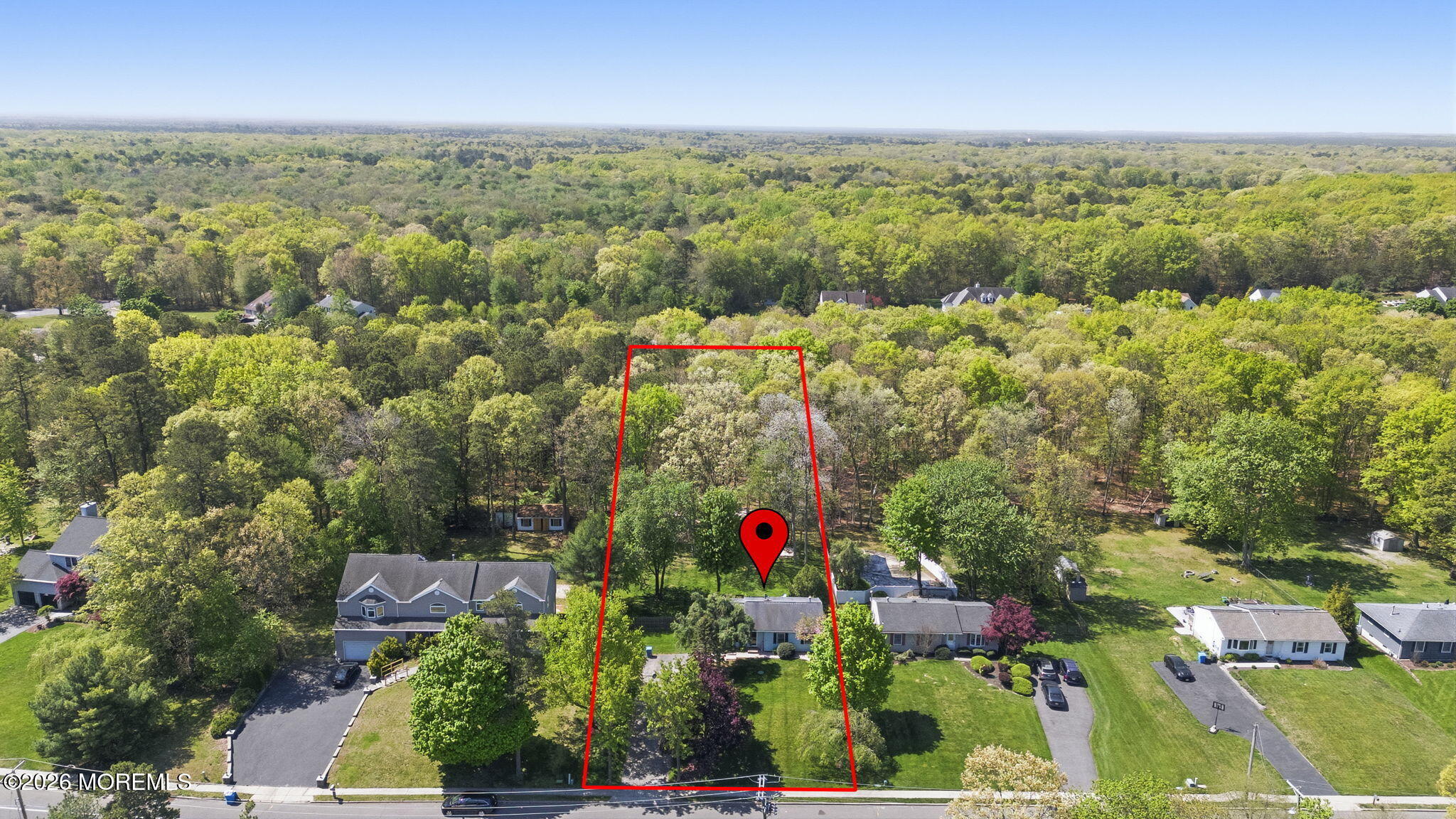 356 Leesville Road Jackson, NJ 08527 - Photo 8 of 46 an aerial view of residential houses with outdoor space and street view