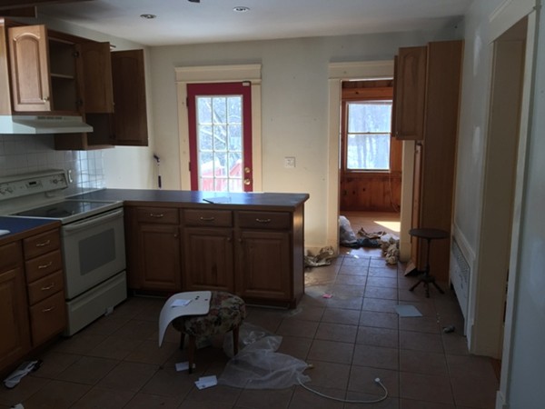 90 Eleanor Road Springfield, MA 01108 - Photo 16 of 30 a kitchen with a sink and cabinets