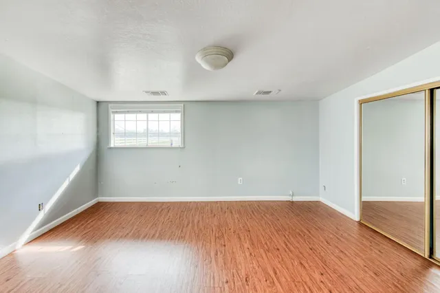 wooden floor in an empty room