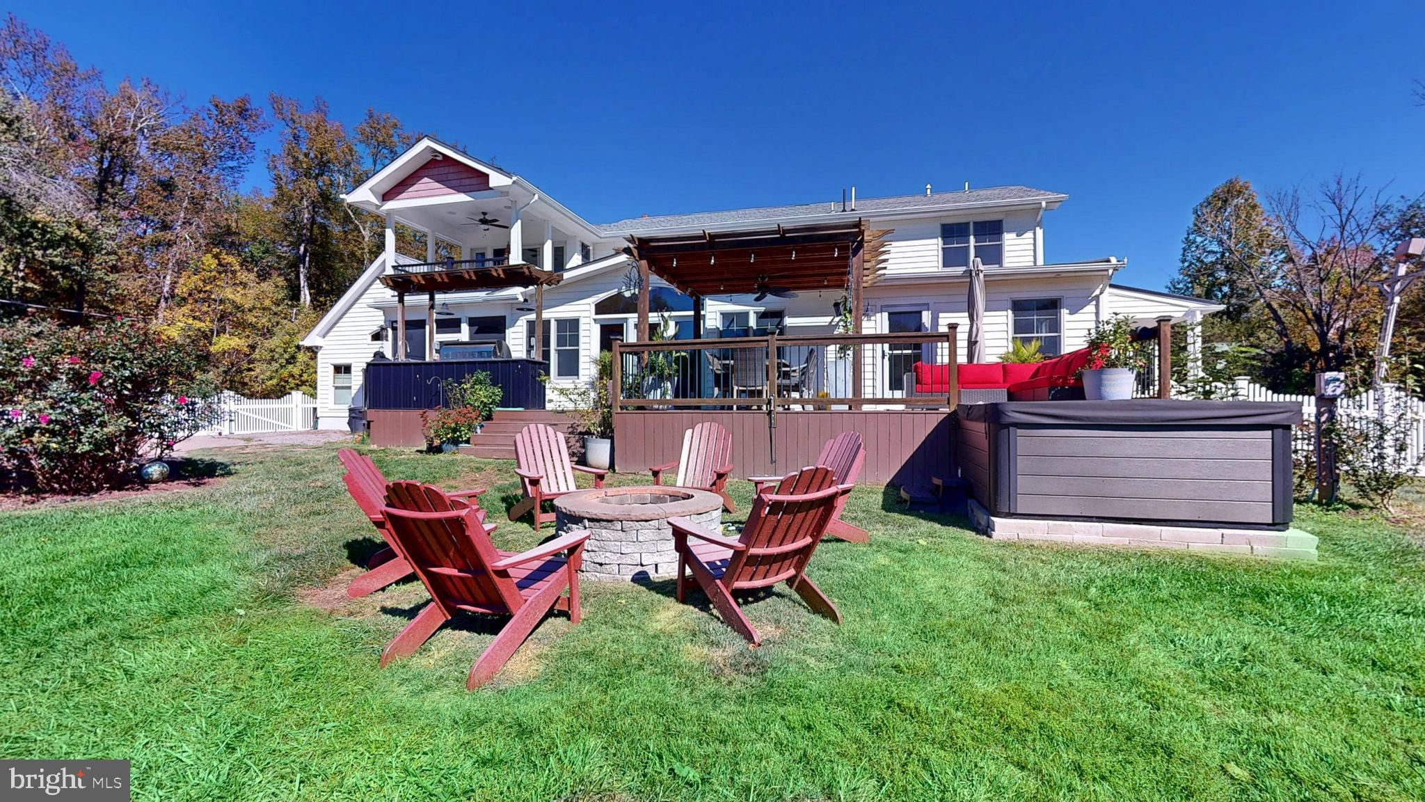 40 Cooper Tomlinson Road Medford, NJ 08055 - Photo 77 of 98 Fire pit and Hot Tub