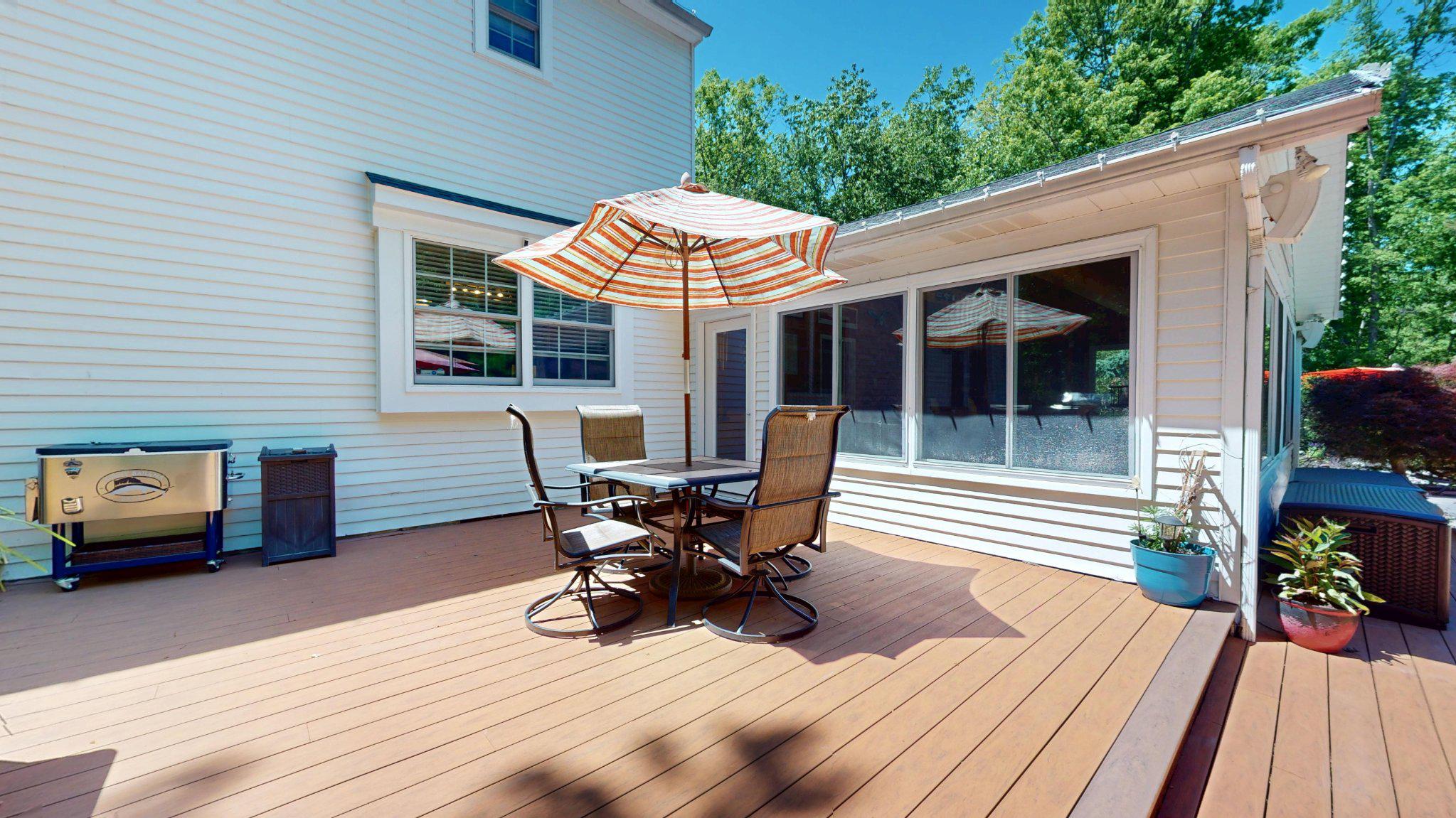 3 Colonial Court Medford, NJ 08055 - Photo 76 of 89 Sunny deck retreat with cozy seating.