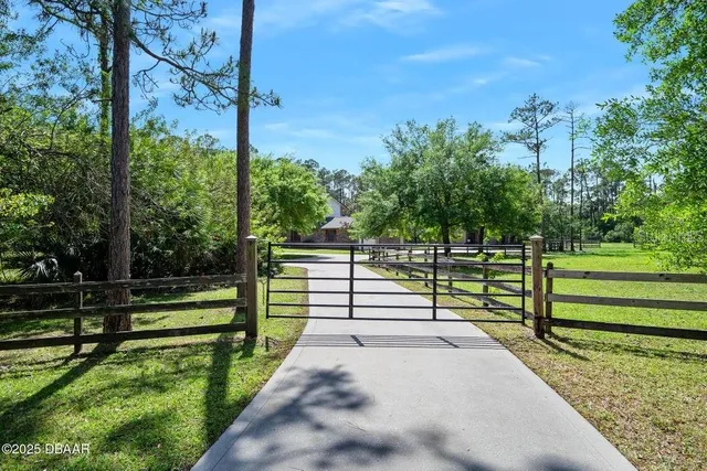 a view of park with wooden stairs