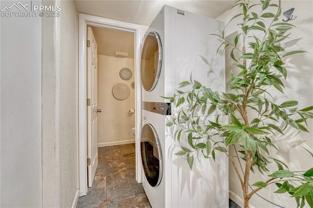26 Mountain View Road Manitou Springs, CO 80829 - Photo 19 of 48 Lower level laundry room with LG stackable washer and dryer included