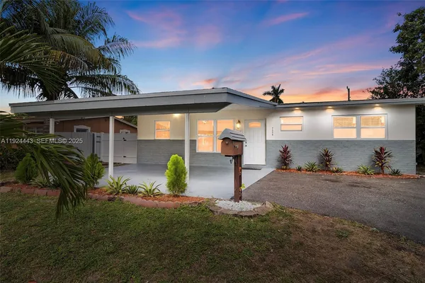 a view of a house with a patio