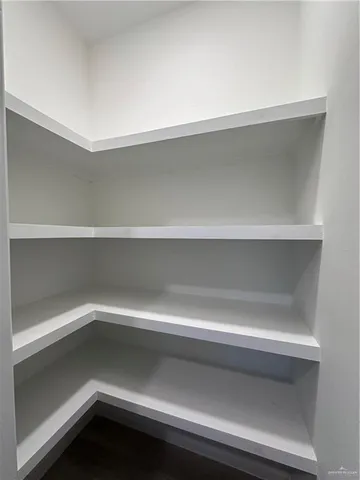 a refrigerator in a kitchen