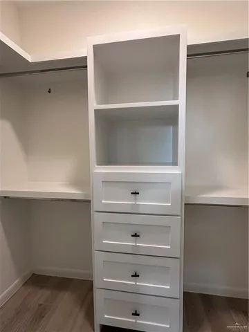 a close view of closet